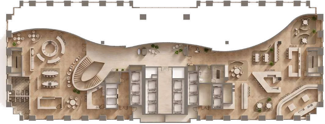 AHS Twin Towers Level 01 · gourmet food hall layout